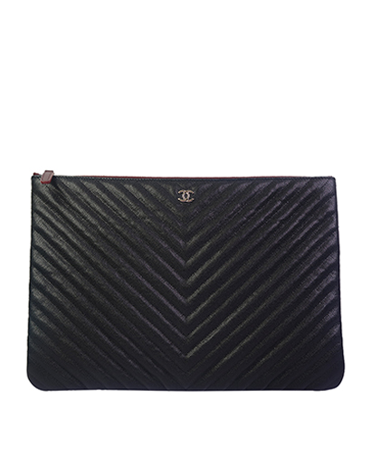 Chanel Chevron Laptop Sleeve, front view